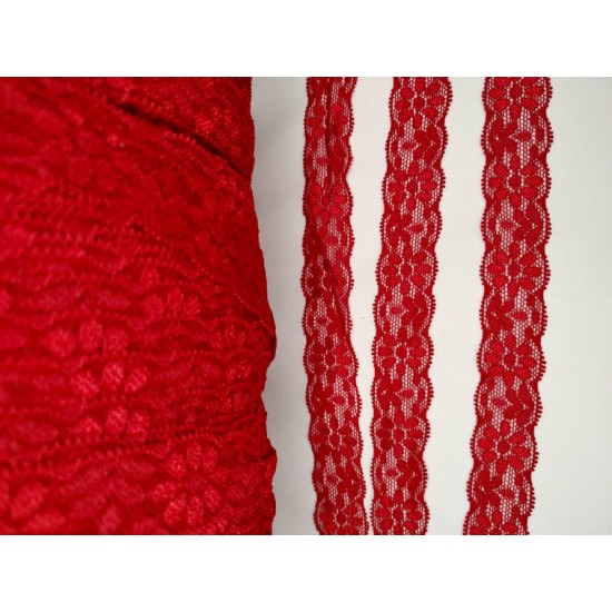 Burgundy extensible lace (10 meters)