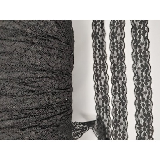 Black extensible lace (10 meters)
