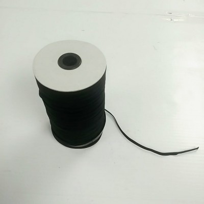 Élastique noir 6mm (1/4) 175 mètres
