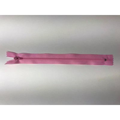 Fermeture éclaire en nylon rose paquet de 10