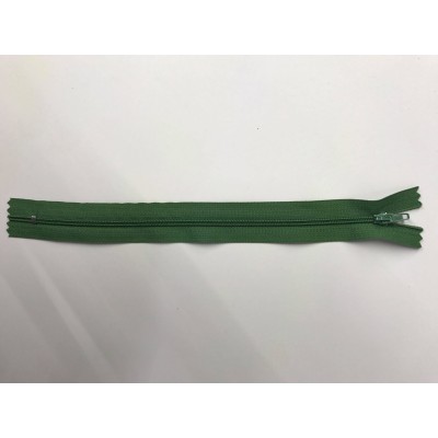 Fermeture éclaire en nylon vert paquet de 10