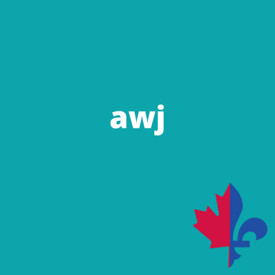 AWJ uni turquoise - Fait au Québec