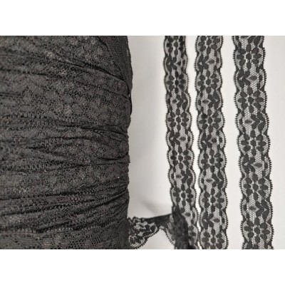 Black extensible lace (10 meters)