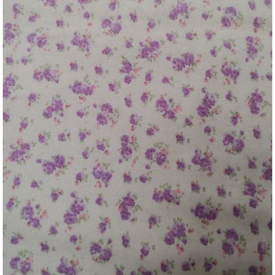 flannel small lilac flower 1 meter